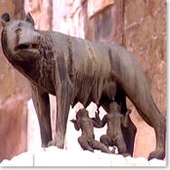 Капитолийская волчица, символ  Древнего Рима